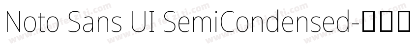 Noto Sans UI SemiCondensed字体转换